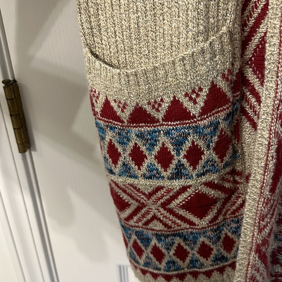 Lucky Brand Navajo like print Cardigan - Picture 3 of 10